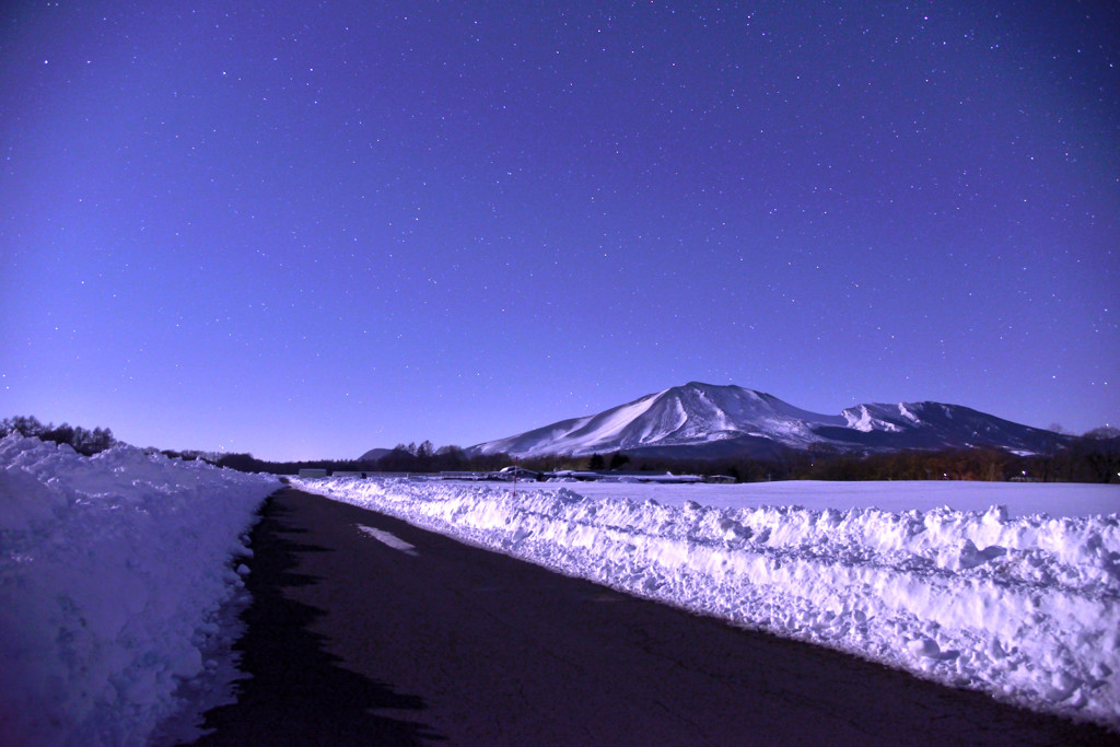 大雪後の浅間山