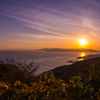 淡路島に沈む夕日