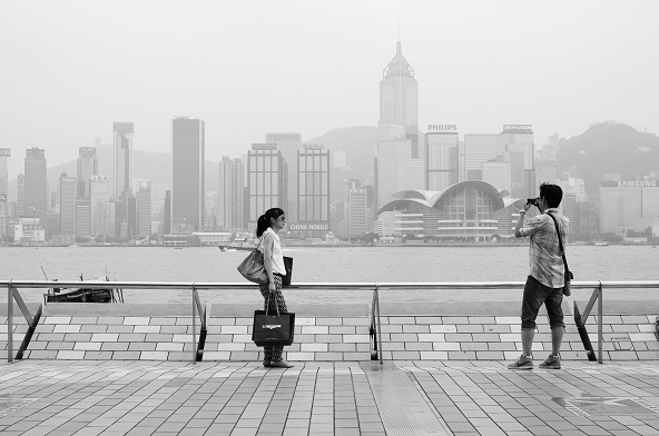 香港記念撮影