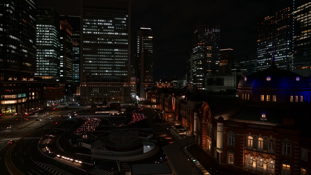 α7レビュー３ 東京駅夜景 HDRON
