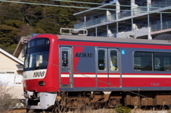 京急逗子線下り、1000系電車。