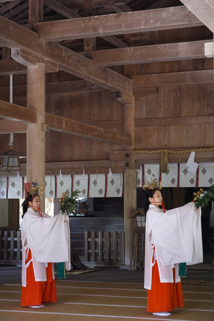 島根巡拝 〆（美保神社の巫女舞）