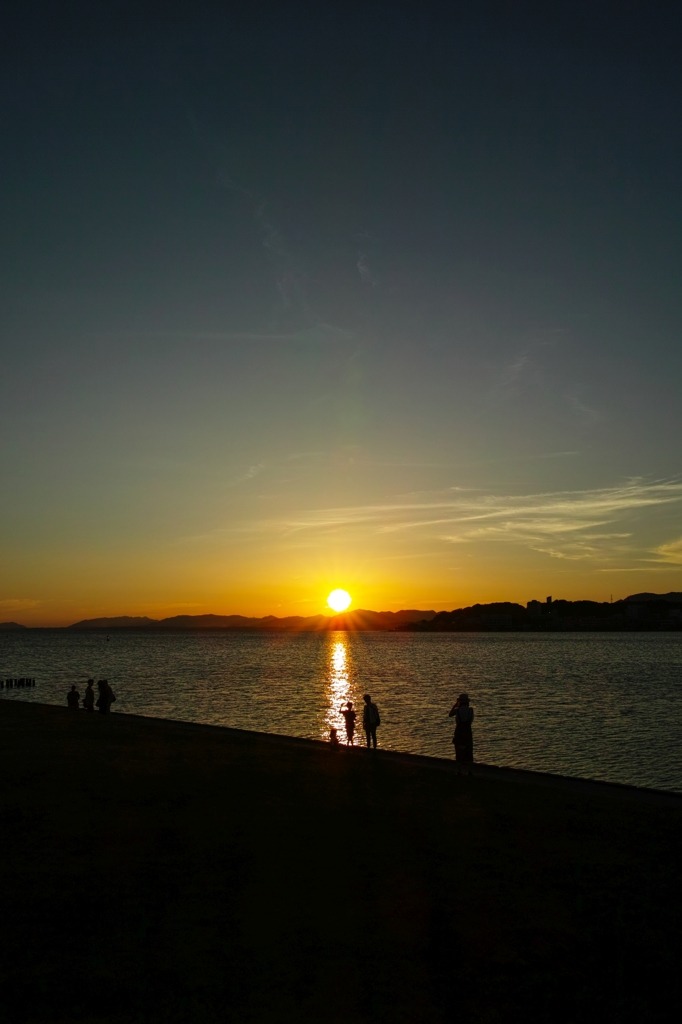 島根巡拝 38（宍道湖の日没）