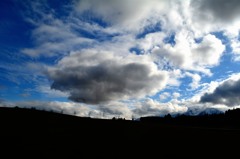 雲　車窓から