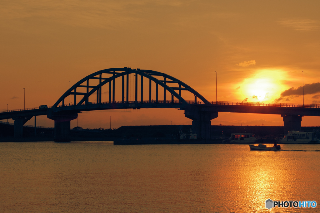 美ら島の夕陽