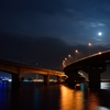 月夜のセントレア大橋　２