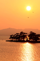 宍道湖の夕日