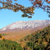 鍵かけ峠からの大山紅葉