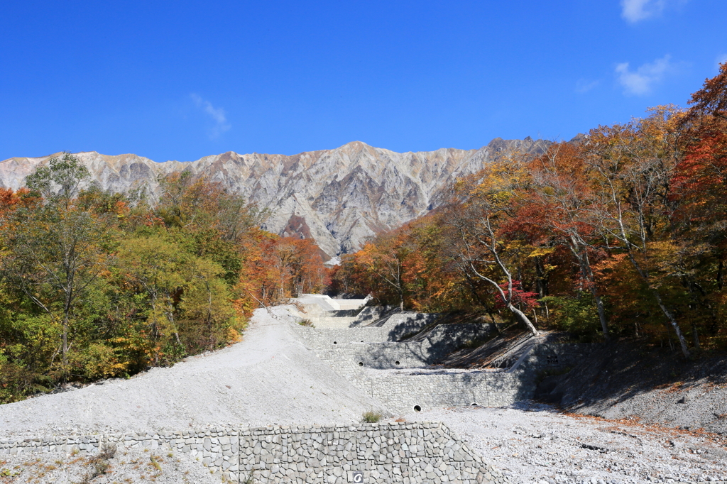 大山三の沢より紅葉