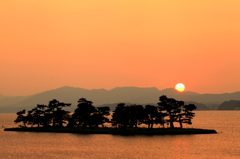 宍道湖の夕日