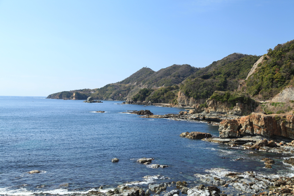 大社海岸　日御碕方面遠景