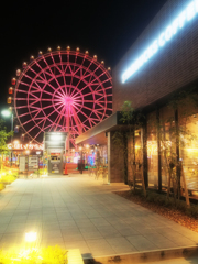 Cafe and Ferris wheel