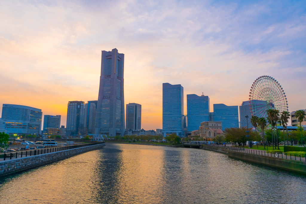 みなとみらい夕景