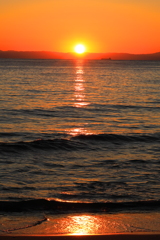 伊勢湾の夕日
