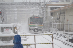 雪　湘南新宿ライン