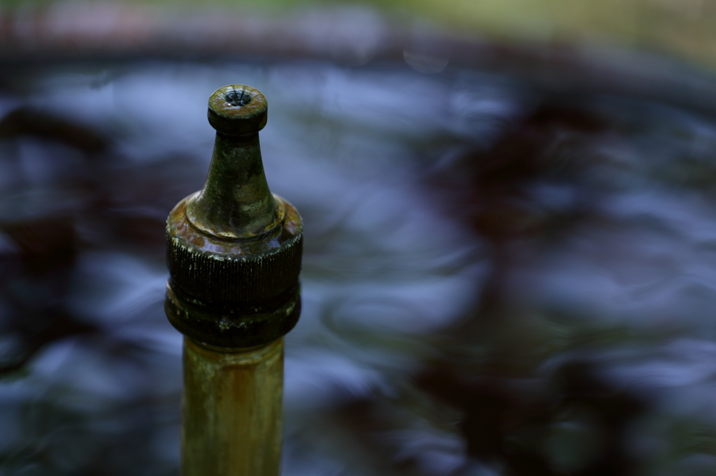 お休み中の噴水