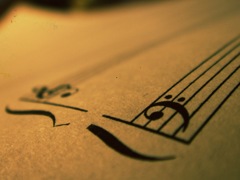 白紙の楽譜