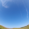 生石高原と空