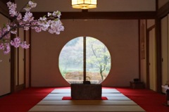 北鎌倉　明月院　方丈　丸窓
