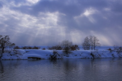 winter river