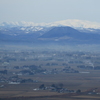 仙台平野から100名山・月山を望む