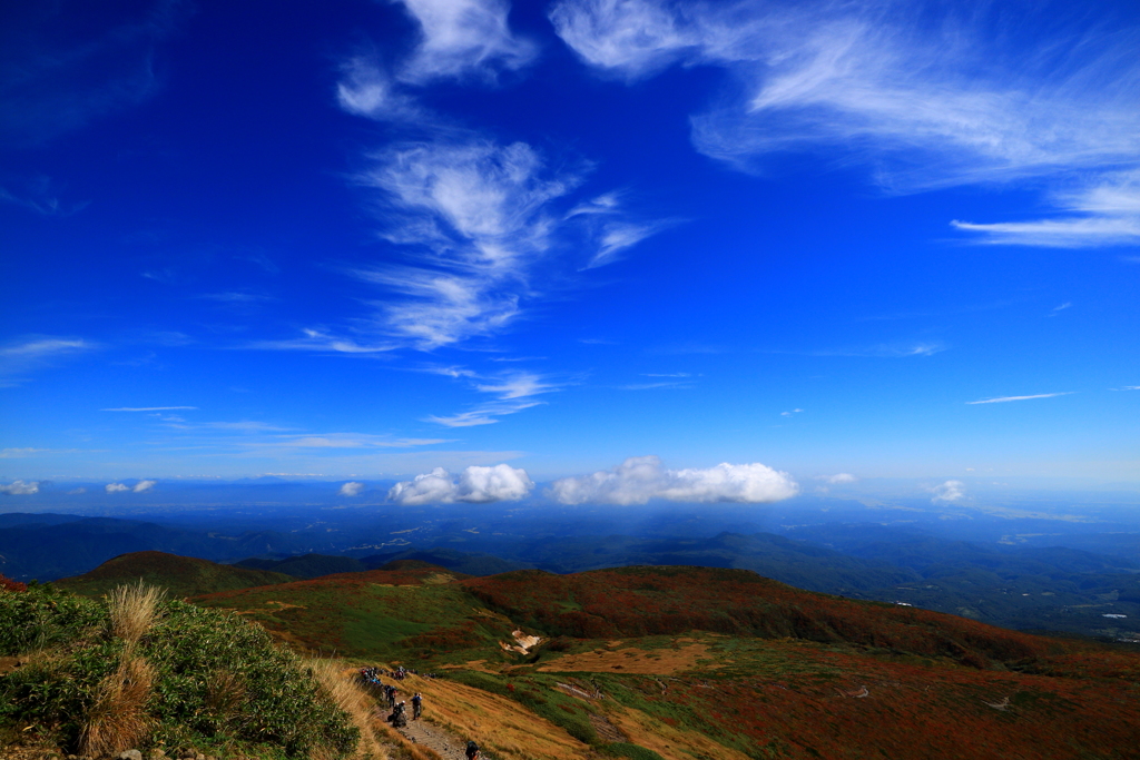 栗駒山から　(山の秋空)