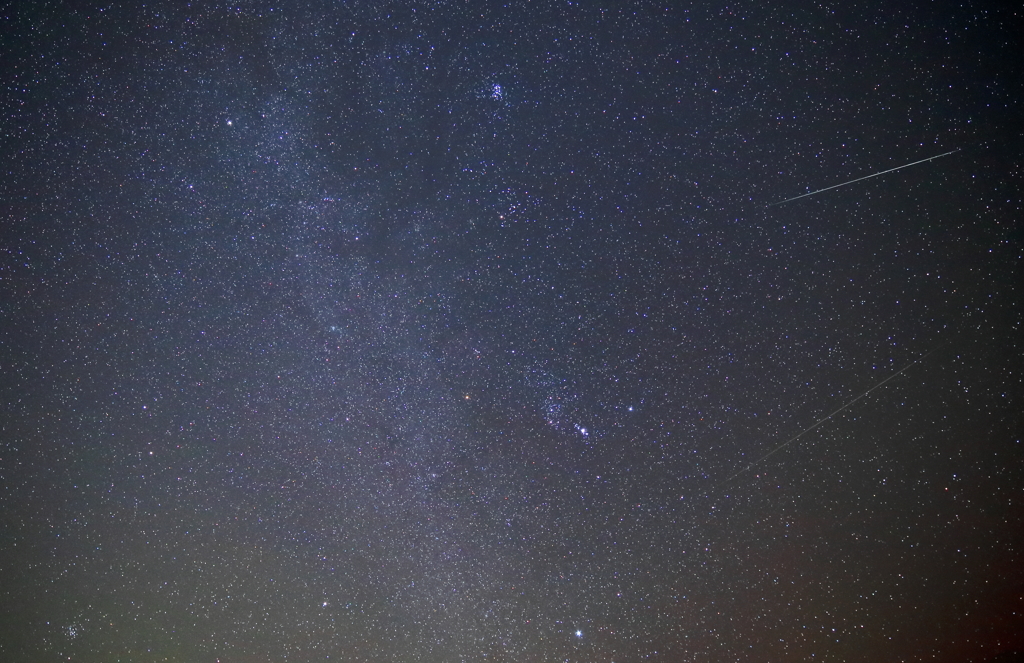 ふたご座流星群と冬のダイヤモンド