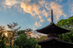 密蔵院　夕景