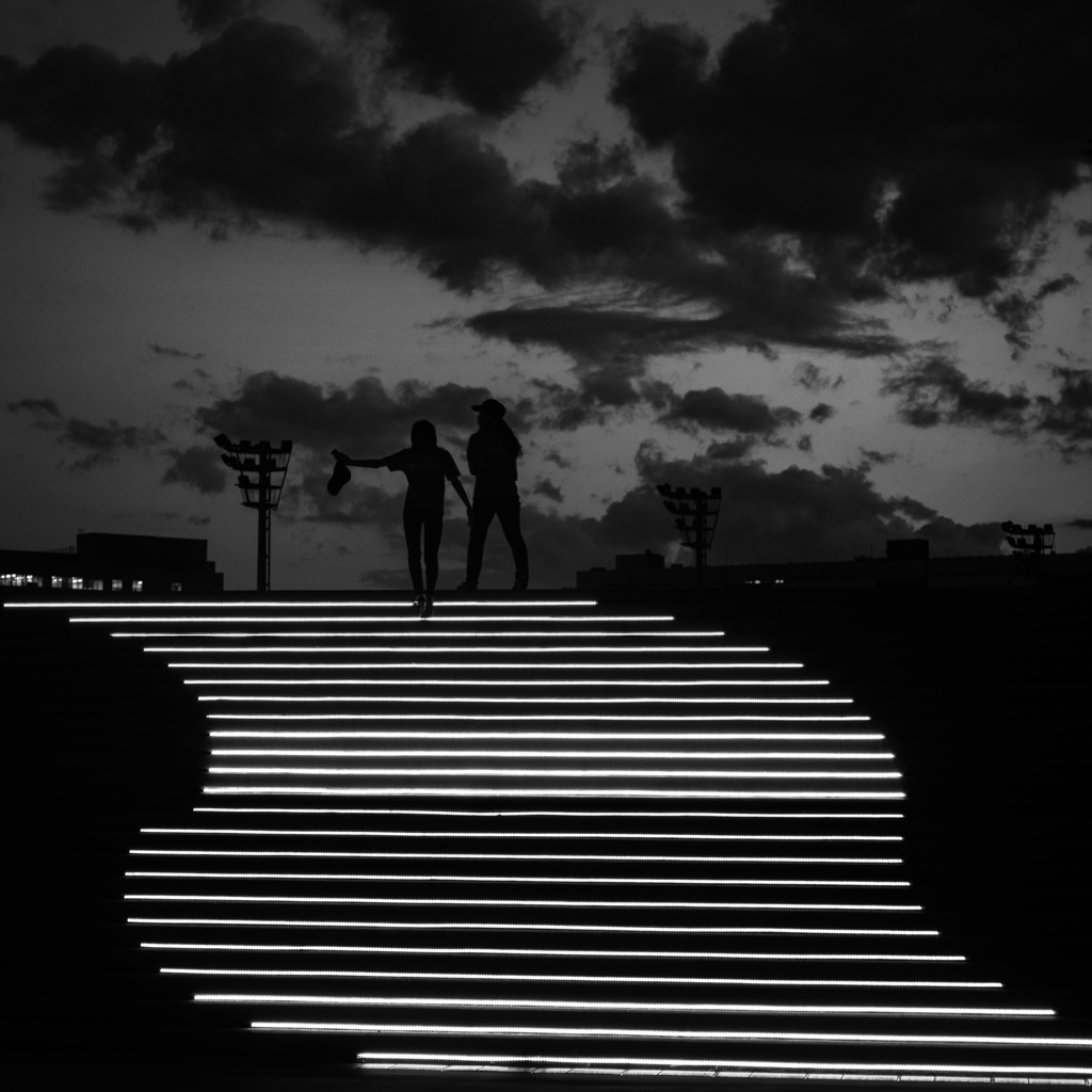 大井競馬場　B&W
