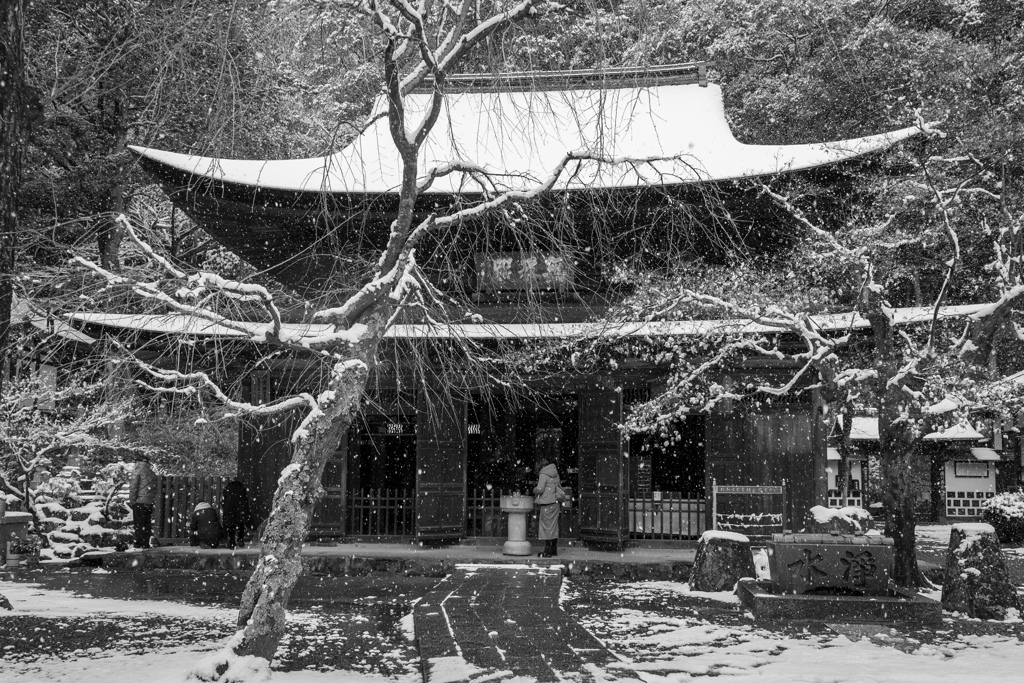 定光寺　雪