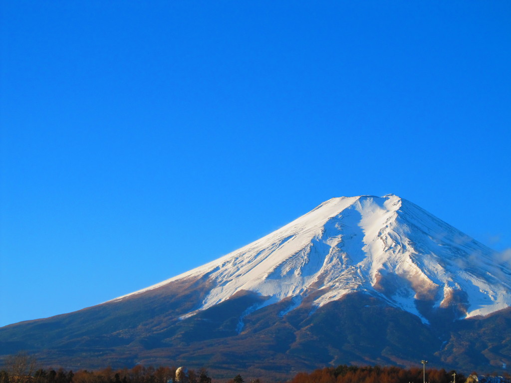 冬晴れの富士