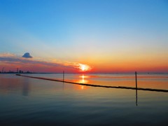 東京湾　夕景　