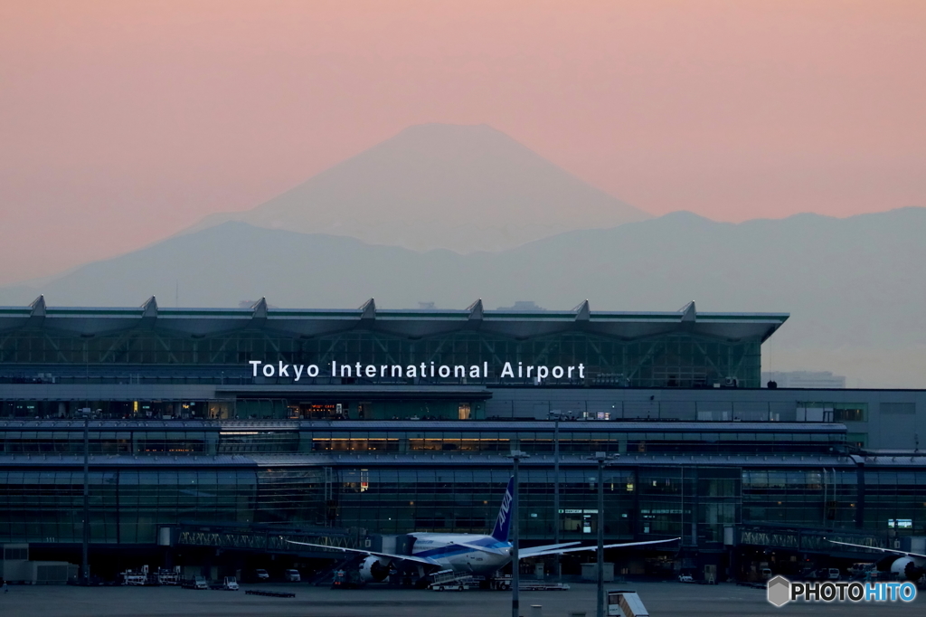 薄っすら富士山