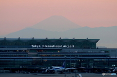 薄っすら富士山