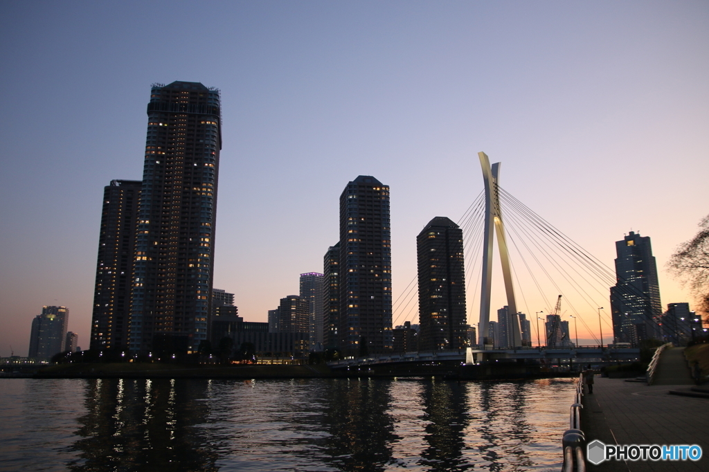 隅田川夕景