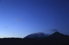 大山夕景