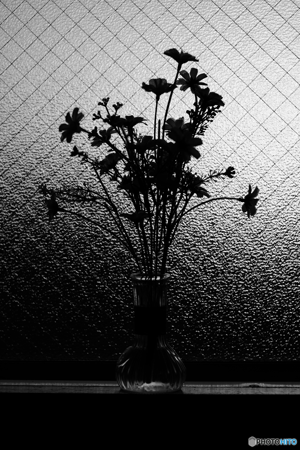 窓辺のシルエット