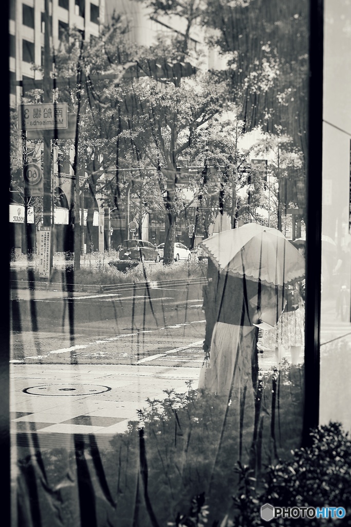 person in the window