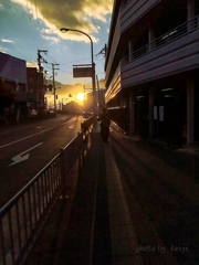 沈みゆくシルエット