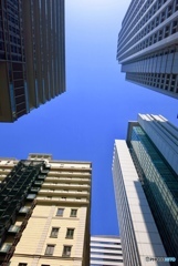 西梅田にある高層ビル群