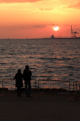 夕暮れ