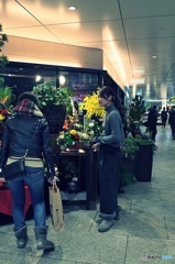 花屋さんの店先