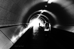 Walk towards the exit