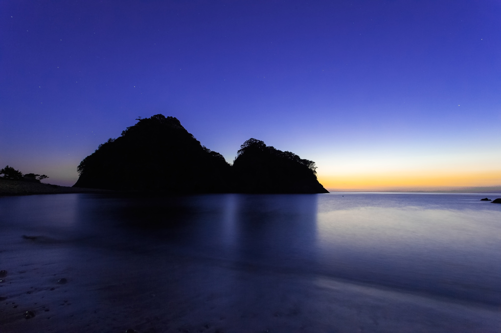 浮島海岸にて2