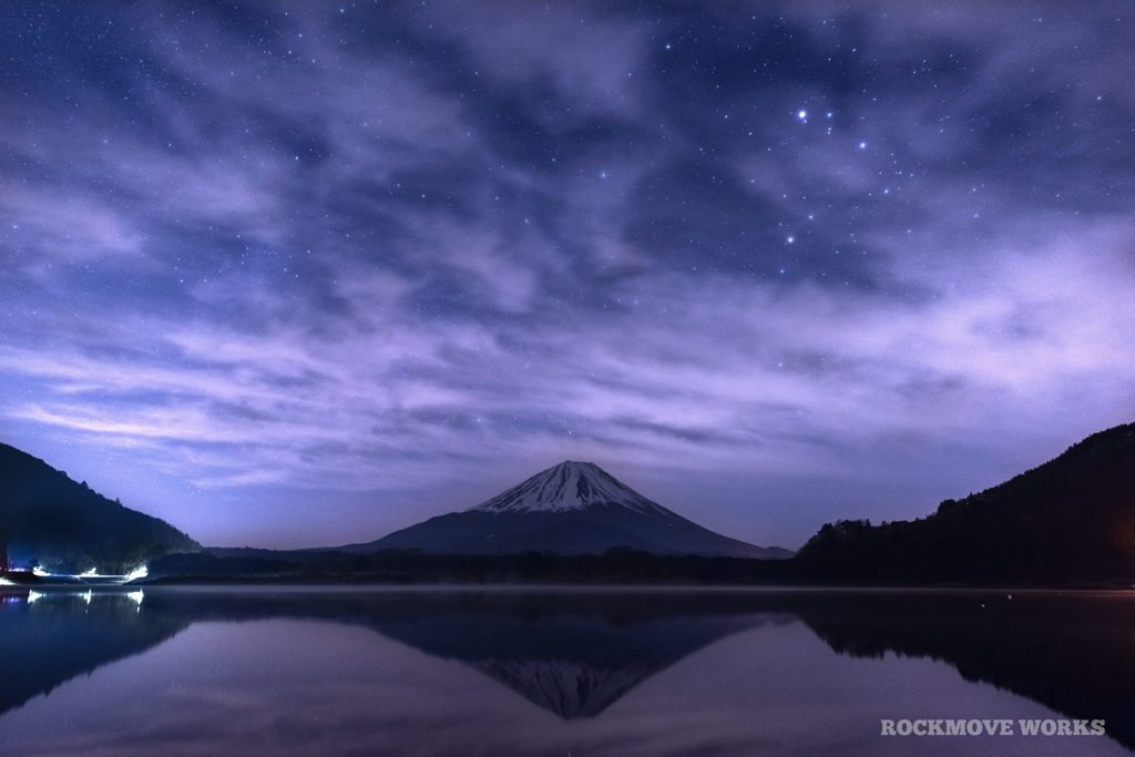 精進湖にて