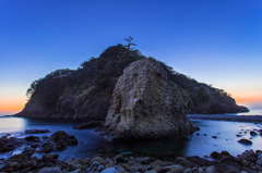 浮島海岸にて