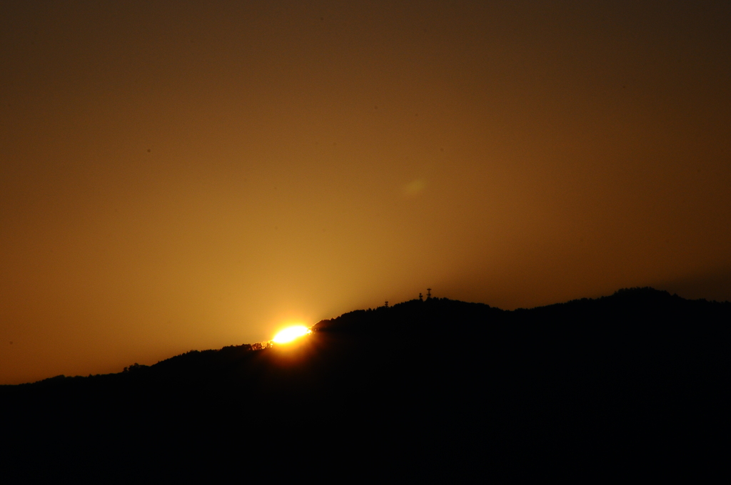 夕暮れ