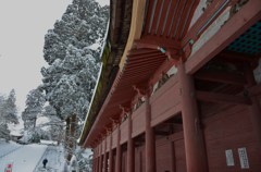 根本中堂雪景色