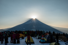 アウトドア派の初日の出