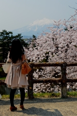 岩木山の春